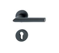 Paire de béquilles sur rosace Stockholm 1140/42K/42KS Noir mat - Clé i - 11688464