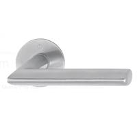Paire de béquilles sur rosace Stockholm HOPPE 1140/42K/42KS Argent F1 - 2834181