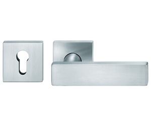 Paire de béquilles sur rosaces 1003 carré de 7mm aluminium 01 - FSB - 0 34 1003 06809 0105