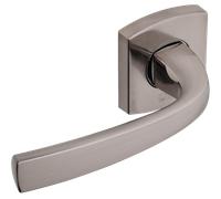 Paire de béquilles sur rosaces Muze BEZAULT - Platine aspect inox - Avec ressort de rappel - 865827