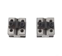 Paire de blocs en V avec jeu de pinces en acier trempé à 90 degrés pour machiniste, alignement, fraisage, meulage, inspection, travail des métaux, outil de mesure d'atelier