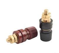 Paire de bornes de raccordement M8 200 A en laiton type 555 pour générateur de soudage, panneau solaire pour connexion de batterie, rouge et noir