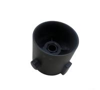 Paire de boutons de commande de douche ABS noirs avec indicateur de chaleur blanc pour un réglage simple de la température sur les robinets de baignoire thermostatiques compatibles