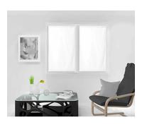 Paire de brise bise 45x120 cm DOLLY blanc, par Soleil d'Ocre