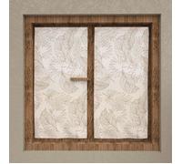 Paire de brise bise 45x90 cm CELIA taupe, par Soleil d'Ocre