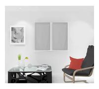 Paire de brise bise 45x90 cm DOLLY gris clair, par Soleil d'Ocre