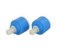 Paire de cartouches de valve de robinet de 40 mm avec disques en céramique - Corps en laiton de rechange pour robinets mitigeurs, douches, lavabos d'alimentation en eau chaude et froide