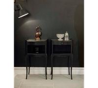 Paire de chevets en bois noir n°1455