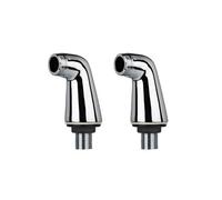 Paire de colonnettes luxe Chrome