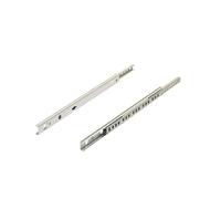 Paire de coulisses à billes KA 1730 HETTICH - Rainure 17 mm - L.350 mm - Acier zingué - Pour tiroir 220 à 355 mm - 71835