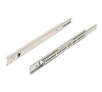 Paire de coulisses à billes KA 1730 HETTICH - Rainure 17 mm - L.380 mm - Acier zingué - Pour tiroir 250 à 390 mm - 71836 Zingué G