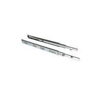 Emuca – Glissières pour tiroir à billes 45 mm x 400 mm, sortie totale – Lot de 1 paire avec équerres
