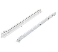 Paire de coulisses à galets FR402 - L.300 mm - Charge 25 kg - Blanc - 1058344