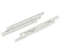 Paire de coulisses à galets sortie total blanc 450 mm 50 kg 423.46.746