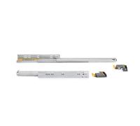 Emuca Coulisses Silver – sortie totale, amortie et crochet – 540 mm, zingué, acier