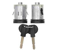 Paire de Cylindre de Serrure de Porte avec de Nouvelles Clés, Barillet de Serrure de Porte avec 2 Pièces de Rechange de Clés en Alliage D'aluminium Adapté pour Expert / 806
