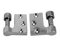 Paire de fiches à entailler réversible hauteur 55 mm chromé mat STREMLER 3204.31.0 X 2