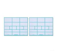 Paire de filtres pour climatiseurs Midea - Pour réduire l'accumulation de contaminants internes - 37,7 x 29,4 cm