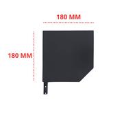 Paire de joues alu 180 mm - volet rénovation - pan coupé 45° - coloris anthracite RAL 7016