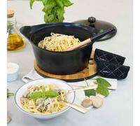 Paire de Maniques en Coton pour L´incroyable Cocotte Cookut - Noir Graphite