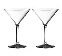 Paire de martini cocktail verre fabriqués à partir de incassable polycarbonate. idéal pour CÉLÉBRATIONS et pour tout a Little différent en un cristal transparent finir