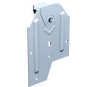 Paire de monture galet Delrin flasque acier 250A MANTION SA - Fer 50x10 mm - Capacité porte 250Kg - 250A