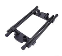 Paire de pieds de table pliants réglables en hauteur - Pieds en métal verrouillables - Structure stable - Pour camping, loisirs créatifs - Noir - 43-62 cm