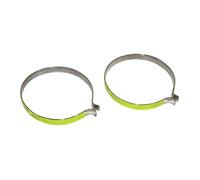 Paire de pince pantalon acier chrome avec bande refléchissante P2R Jaune