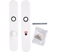 Paire de plaque Longue Arcolor 8900 BR BEZAULT - Bec de cane - Blanc - 0164890