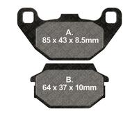 Paire De Plaquettes EBC SP SFA305HH 732.34.47 Pour Kymco PEOPLE S 125 2006-2010