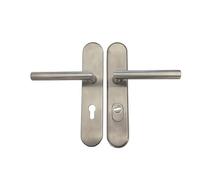 Paire de Poignées Blindées de Sécurité "KLOSE Besser" . 2 Béquilles ANGLE VIF - Inox 304.