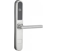 Paire de poignées connectées Intelock Room hôtel, pour porte d'hôtel, argent - INTELOCK