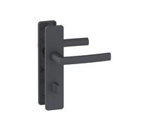 Paire de poignées de porte à condamnation pour WC Vachette KOYA, noir