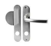 Paire de poignées de porte blindée aluminium Osmose Bricard 234 mm béquille aileron 25 mm