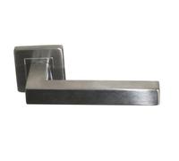 Paire béquilles doubles carrées - Inox 304 19x19 rosace 53x53 mm - 651