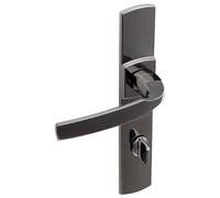 Paire de poignées de porte pour WC Vachette ARTIS chrome diamant noir