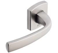 Paire de béquilles sur rosaces Muze BEZAULT - Chrome velours - Avec ressort de rappel - 866121