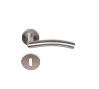 Paire de Poignées KLOSE besser sur Rosaces ""Elsa vague"" Inox 304 - Rosace: +1 Paire de rosaces à trou de clé