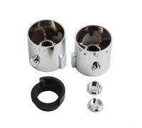 Paire de poignées thermostatiques pour mitigeur de douche avec poignées chromées pour commande de vanne de douche à 24 cannelures