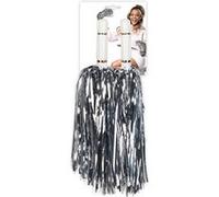 paire de pompons cheerleading argent avec poignée - boland 85912 Gris G