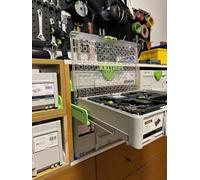 Paire de Rails de Guidage pour Systainer³ Compatible Festool Tanos Mirka Triton | Glissières Coulissantes pour Rangement Atelier, Fixation Établi et Aménagement Fourgon Utilitaire