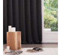 Lot de 2 rideaux occultants noir 135x240cm - Atmosphera Créateur d'intérieur