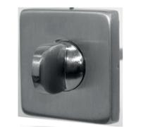 Paire de rosace carrées Inox 304 53 x 53 mm - clé WC - 654