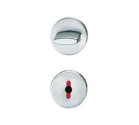 Paire de rosace ronde à condamnation à voyant inox 1744 FSB 0 12 1735 10284 6204