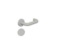 Paire de rosaces borgnes béquille en U gris compatible tige 20 mm 138 mm