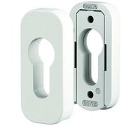Paire de rosaces en zamak clé I fixation invisible pour béquilles Quad - blanc brillant VACHETTE