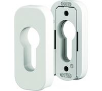 Paire de rosaces en zamak clé I fixation invisible pour béquilles Quad - blanc brillant VACHETTE