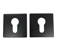 Paire de rosaces JADE Slim SLCN clé I carré noir PVD - HERACLES - B-INOX-SLC05N