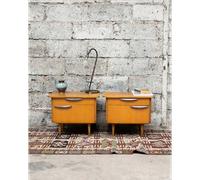 Paire de tables de chevet asymétriques n°1530
