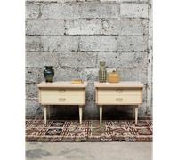 Paire de tables de chevets épurées n°1529